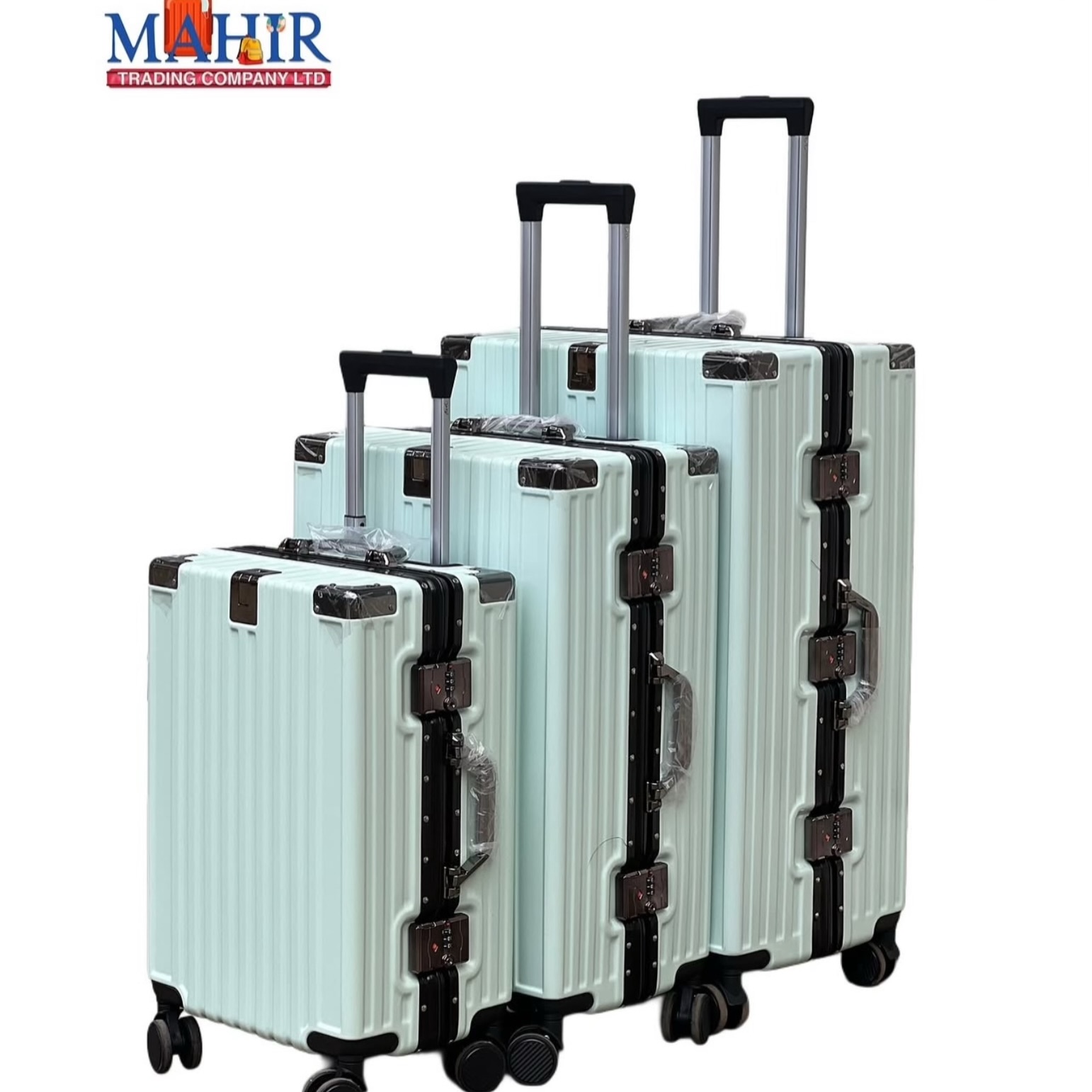ALUMINUM FRAME SUITCASE 3-IN-1 SET